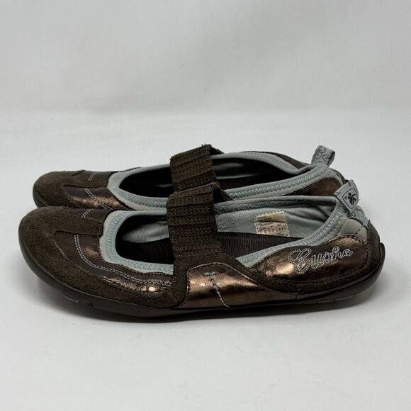 Cushe Mia Remy Mary Janes Shoes Womens 9 Brown Metallic Bronze Slip Ons Flats - Picture 2 of 15